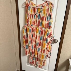 Antro Lilka Painters palette top sz Sm and pants sz M